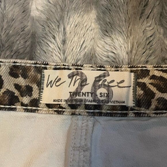 Free People Bailey Denim leopard print skirt Size 26 - Picture 7 of 10